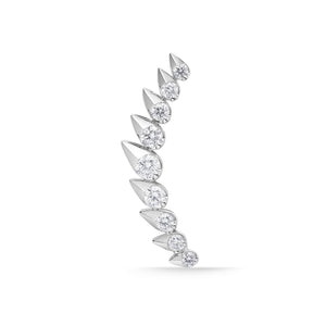 FXVD139_00 "9" Diamond Earring