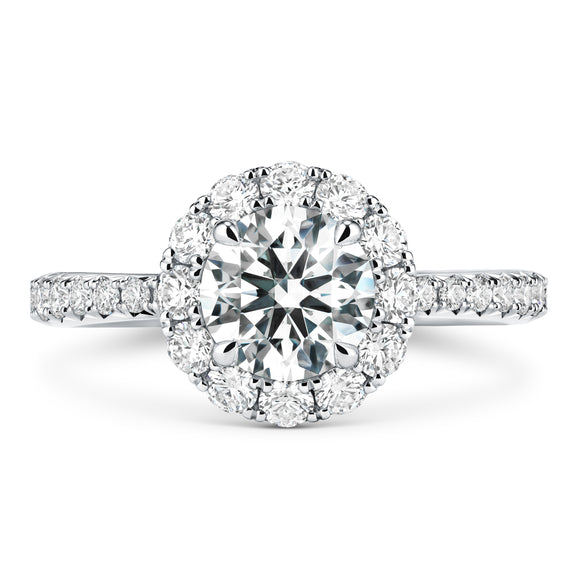 UU2641 Vela Halo Ring with Diamond Band