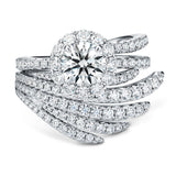 UU2641 Vela Halo Ring with Diamond Band