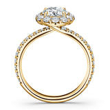 UU2641 Vela Halo Ring with Diamond Band