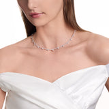 UU2649 Vela Crossover French Cut Pavé Necklace