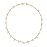 UU2649 Vela Crossover French Cut Pavé Necklace