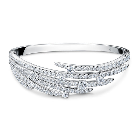 UU2653 Vela French Cut Pavé Bangle