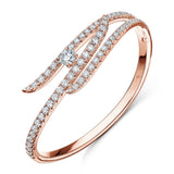 UU2780 Vela Triple Row Pavé Bangle