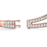 UU2780 Vela Triple Row Pavé Bangle