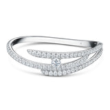 UU2780 Vela Triple Row Pavé Bangle