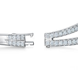 UU2780 Vela Triple Row Pavé Bangle