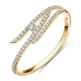 UU2780 Vela Triple Row Pavé Bangle