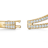 UU2780 Vela Triple Row Pavé Bangle