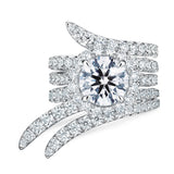 UU2782 Vela Double Row Pavé Ring