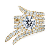 UU2782 Vela Double Row Pavé Ring
