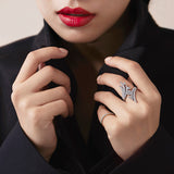 UU2785 Vela Bypass Cocktail Ring