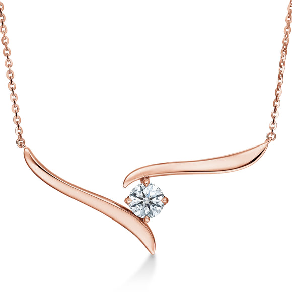 UU2789 Vela Solitaire Crossover Pendant