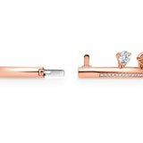 UU2792 Barre Floating Diamond Pavé Bangle