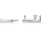 UU2792 Barre Floating Diamond Pavé Bangle