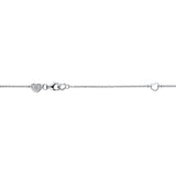UU2841 Barre Floating Single Diamond Pavé Necklace