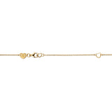 UU2841 Barre Floating Single Diamond Pavé Necklace