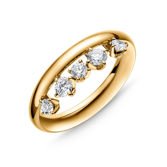 UU2862 Barre Floating Diamond Ring