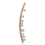 UU2899 Barre Floating Diamond Brooch
