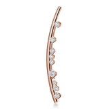UU2899 Barre Floating Diamond Brooch