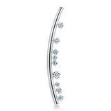 UU2899 Barre Floating Diamond Brooch