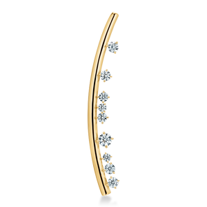 UU2899 Barre Floating Diamond Brooch