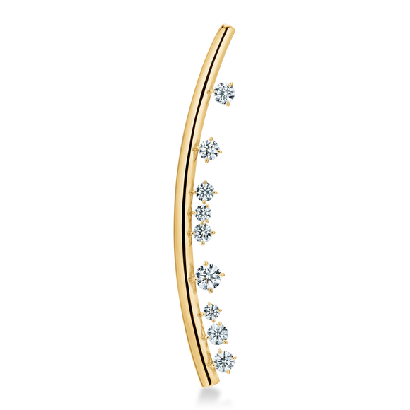 UU2899 Barre Floating Diamond Brooch
