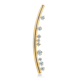 UU2899 Barre Floating Diamond Brooch