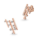 UU2900 Barre Multi-Row Climber Earrings