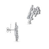 UU2900 Barre Multi-Row Climber Earrings