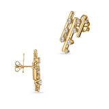 UU2900 Barre Multi-Row Climber Earrings