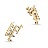 UU2900 Barre Multi-Row Climber Earrings