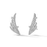 UU2921  VELA French Cut Pavé Floating Diamond Earrings