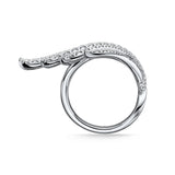 UU2927 VELA French Cut Pavé Cocktail Ring