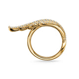UU2927 VELA French Cut Pavé Cocktail Ring
