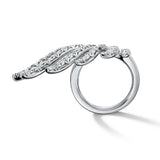 UU2964 VELA French Cut Pavé Diamond Wrap Ring