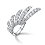 UU2964 VELA French Cut Pavé Diamond Wrap Ring