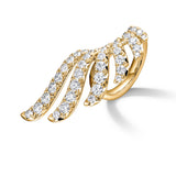 UU2964 VELA French Cut Pavé Diamond Wrap Ring