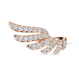 UU2964 VELA French Cut Pavé Diamond Wrap Ring