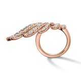 UU2964 VELA French Cut Pavé Diamond Wrap Ring