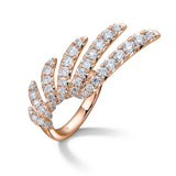 UU2964 VELA French Cut Pavé Diamond Wrap Ring