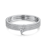 UU2966 VELA French Cut Pavé Diamond Bangle
