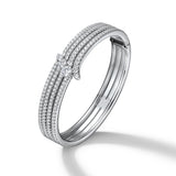 UU2966 VELA French Cut Pavé Diamond Bangle