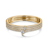 UU2966 VELA French Cut Pavé Diamond Bangle