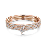 UU2966 VELA French Cut Pavé Diamond Bangle