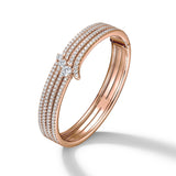 UU2966 VELA French Cut Pavé Diamond Bangle