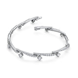 UU2977 VELA Crossover Pavé Diamond Bracelet