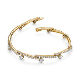UU2977 VELA Crossover Pavé Diamond Bracelet