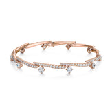UU2977 VELA Crossover Pavé Diamond Bracelet