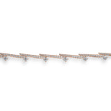 UU2977 VELA Crossover Pavé Diamond Bracelet